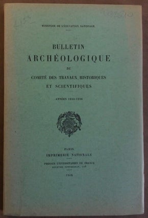 Item #M5920 Bulletin archéologique du Comité des Travaux Historiques et Scientifiques. Année...