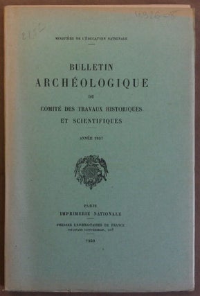 Item #M5921 Bulletin archéologique du Comité des Travaux Historiques et Scientifiques. Année...
