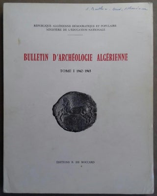Item #M5928 Bulletin d'archéologie algérienne. Vol. I. 1962-1965. AAE - Journal - Single...
