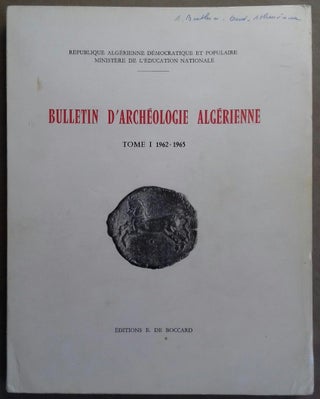 Item #M5928 Bulletin d'archéologie algérienne. Vol. I. 1962-1965. AAE - Journal - Single issue[newline]M5928.jpg