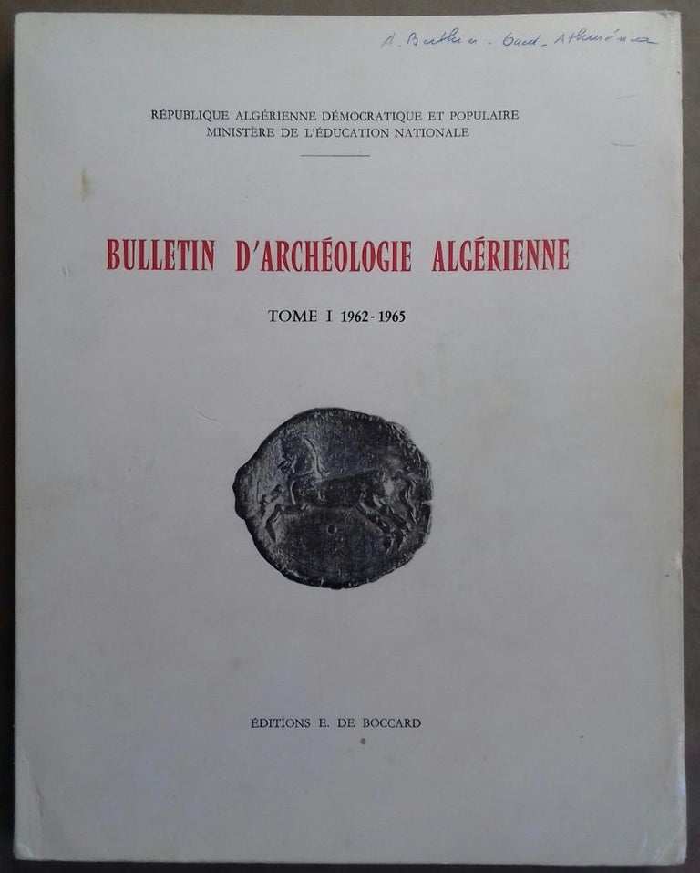 Item #M5928 Bulletin d'archéologie algérienne. Vol. I. 1962-1965. AAE - Journal - Single issue.[newline]M5928.jpg