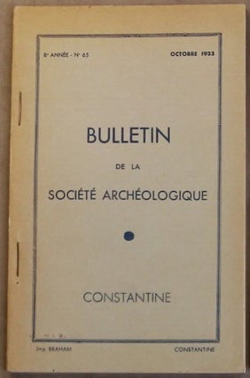 Item #M5936 Bulletin mensuel de la Société Archéologique, historique et géographique du...[newline]M5936.jpg