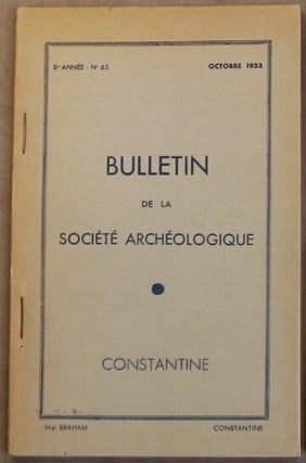 Item #M5936 Bulletin mensuel de la Société Archéologique, historique et géographique du...