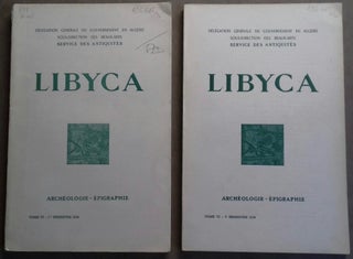 Item #M5960 Libyca. Bulletin du service des antiquités. Archéologie. Epigraphie. T. VI, 1958....[newline]M5960.jpg