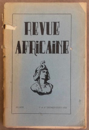 Item #M5975 Revue africaine. 4 volumes. 1) 348 et 349, 3e et 4e trimestre 1931. 2)...[newline]M5975.jpg