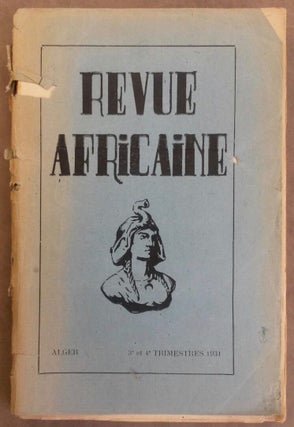 Item #M5975 Revue africaine. 4 volumes. 1) 348 et 349, 3e et 4e trimestre 1931. 2)...