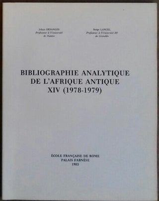 Item #M5992 Bibliographie analytique de l'Afrique Antique, XIV - 1978-1979. DESANGES Jehan -...[newline]M5992.jpg