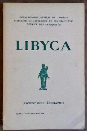 Item #M6048b Libyca. Archéologie - Epigraphie. Tome I: avril - octobre 1953. AAE - Journal -...[newline]M6048b.jpg