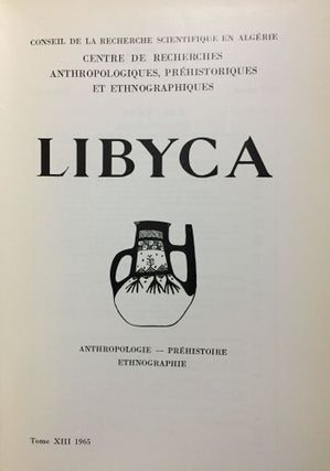 Libyca. Tome XIII. 1965.