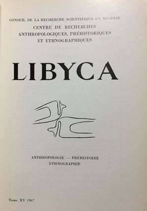 Libyca. Tome XV. 1967.