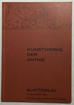 Item #M6098 Kunstwerke der Antike. Auktion 40. Antike geschnittene Steine, griechische Vasen,...