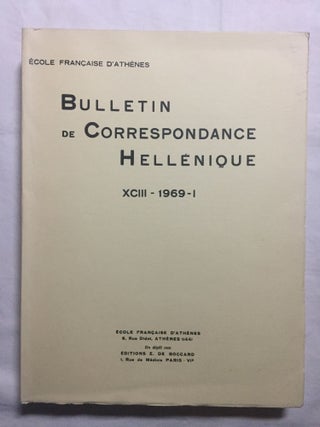Bulletin de correspondance hellénique, tomes XCI à XCIX, (9 années complètes, 1967 à 1975).[newline]M6110-09.jpg