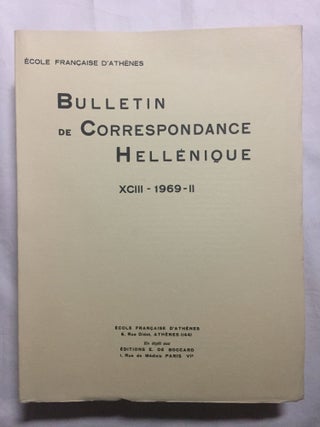 Bulletin de correspondance hellénique, tomes XCI à XCIX, (9 années complètes, 1967 à 1975).[newline]M6110-11.jpg