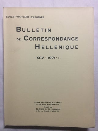 Bulletin de correspondance hellénique, tomes XCI à XCIX, (9 années complètes, 1967 à 1975).[newline]M6110-17.jpg