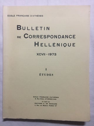 Bulletin de correspondance hellénique, tomes XCI à XCIX, (9 années complètes, 1967 à 1975).[newline]M6110-25.jpg