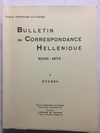 Bulletin de correspondance hellénique, tomes XCI à XCIX, (9 années complètes, 1967 à 1975).[newline]M6110-27.jpg
