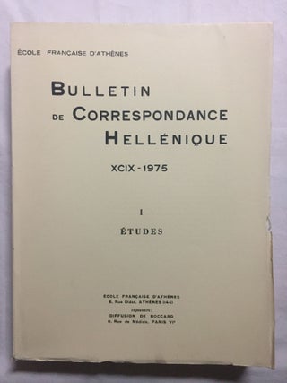 Bulletin de correspondance hellénique, tomes XCI à XCIX, (9 années complètes, 1967 à 1975).[newline]M6110-33.jpg