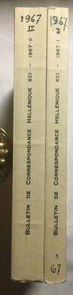Item #M6110 Bulletin de correspondance hellénique, tomes XCI à XCIX, (9 années complètes,...