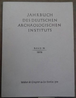 Item #M6116 Jahrbuch des Deutschen Archäologischen Instituts. Bd. 93 - 1978. AAE - Journal -...[newline]M6116.jpg