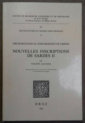 Item #M6128 Archaeological exploration of Sardis. Nouvelles inscriptions de Sardes II. GAUTHIER...[newline]M6128.jpg