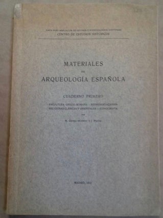 Item #M6130 Materiales de arqueologia espanola. Cuaderno primero, Escultura greco-romana....[newline]M6130.jpg