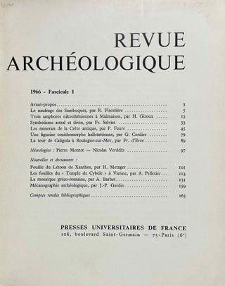 Revue archéologique. 1966. Fasc. 1 et 2 (complete set)[newline]M6154-01.jpeg