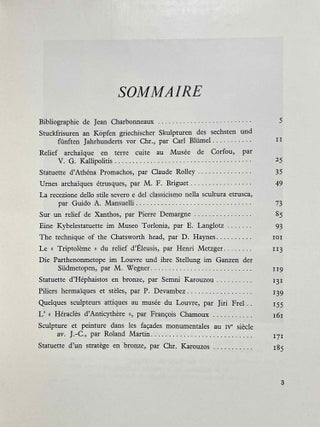 Revue archéologique. 1968. Fascicules 1 et 2. Etudes de sculpture antique offertes à Jean Charbonneaux (complete set)[newline]M6157-02.jpeg