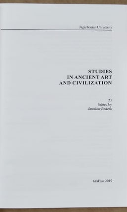 Studies in ancient art and civilization (SAAC), volumes 1-23 (complete set)[newline]M6171a-62.jpeg