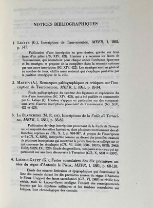 L'épigraphie dans les "Mélanges d'archéologie et d'histoire" (1881-1970)[newline]M6176a-04.jpeg