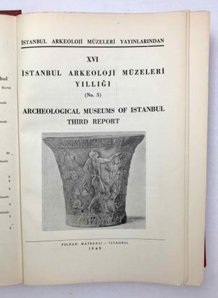 Istanbul Museum 1948-59. Istanbul Arkeoloji Muzeleri Yilligi. Archeological Museums of Istanbul (bound compilation). Contains: Third Report 1949, Fourth Report 1950, Fifth Report 1952, Sixth Report 1953, Seventh Report 1956 and Eighth Report 1958[newline]M6247-03.jpeg