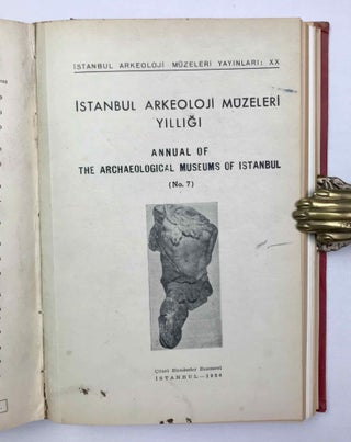 Istanbul Museum 1948-59. Istanbul Arkeoloji Muzeleri Yilligi. Archeological Museums of Istanbul (bound compilation). Contains: Third Report 1949, Fourth Report 1950, Fifth Report 1952, Sixth Report 1953, Seventh Report 1956 and Eighth Report 1958[newline]M6247-13.jpeg