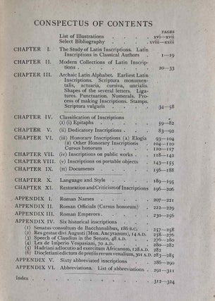 Latin epigraphy. An introduction to the study of Latin inscriptions.[newline]M6258a-03.jpeg
