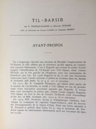 Til-Barsib. Text volume only.[newline]M6261-04.jpg