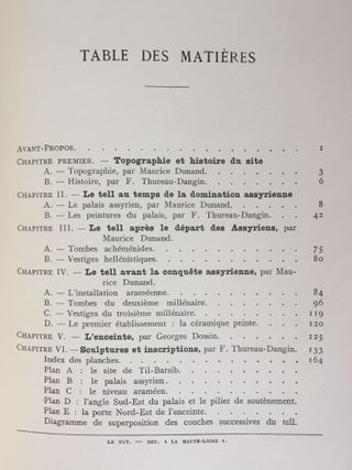 Til-Barsib. Text volume only.