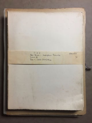 Item #M6291 Corpus inscriptionum semiticarum, ab Academia Inscriptionum et Litterarum Humaniorum...