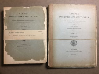 Item #M6293 Corpus inscriptionum semiticarum, ab Academia Inscriptionum et Litterarum Humaniorum...