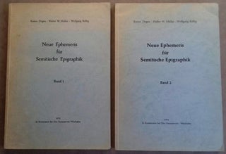 Item #M6300 Neue Ephemeris für semitische Epigraphik. Band 1 & 2 (of 3). DEGEN Rainer -...