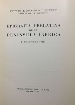 Epigrafia prelatina de la Peninsula Iberica[newline]M6328-01.jpg