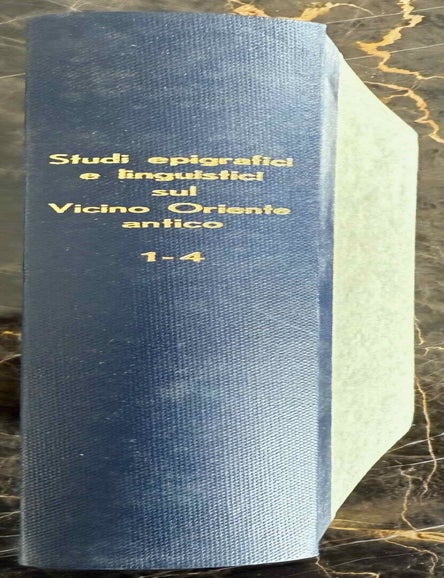 Item #M6342a Studi epigrafici e linguistici sul Vicino Oriente antico, Nos 1-4 (1984-1987). AAE - Journal - Single issue.[newline]M6342a-00.jpeg