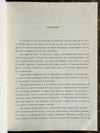 Studi epigrafici e linguistici sul Vicino Oriente antico, Nos 1-4 (1984-1987)[newline]M6342a-03.jpeg