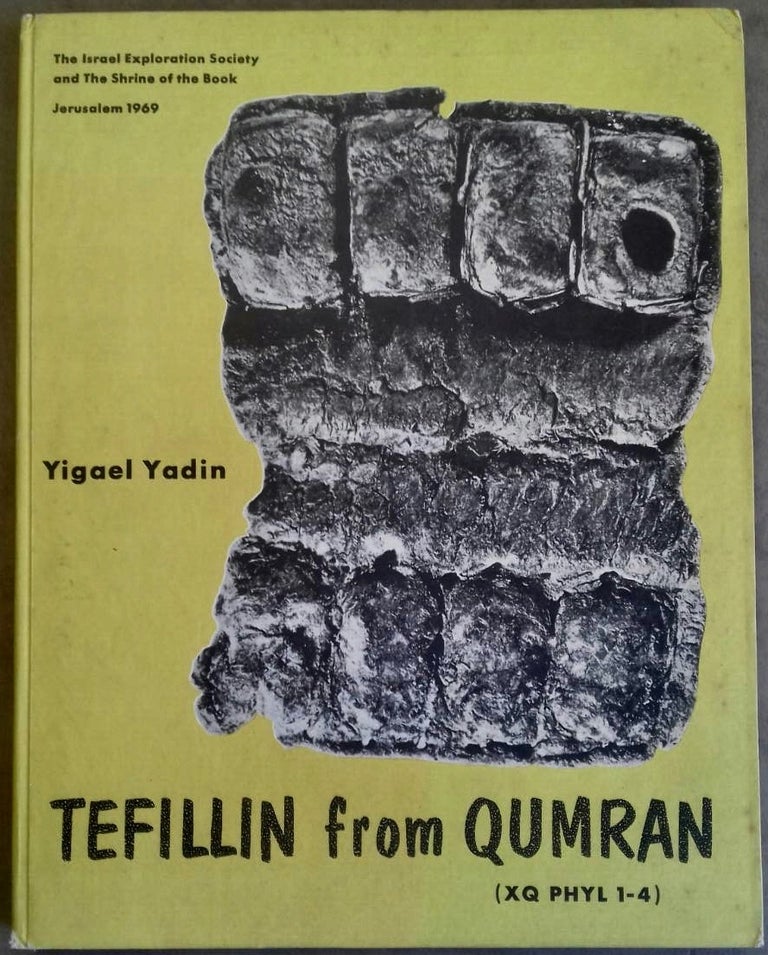 Item #M6355 Tefillin from Qumran (XQ Phyl 1-4). YADIN Yigael.[newline]M6355.jpg