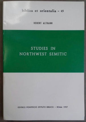 Item #M6358 Studies in Northwest Semitic. ALTHANN Robert[newline]M6358.jpg