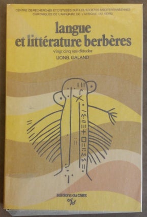 Item #M6383 Langue et littérature berbères, 25 ans d'études. GALAND Lionel[newline]M6383.jpg