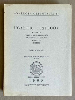 Item #M6385a Ugaritic textbook. Grammar, texts in transliteration, cuneiforms selections,...[newline]M6385a-00.jpeg