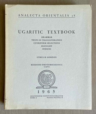 Item #M6385a Ugaritic textbook. Grammar, texts in transliteration, cuneiforms selections,...
