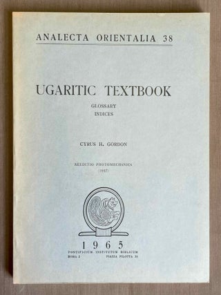 Ugaritic textbook. Grammar, texts in transliteration, cuneiforms selections, glossary, indices. 3 volumes (complete set)[newline]M6385a-15.jpeg