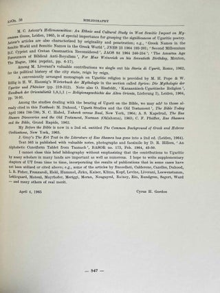 Ugaritic textbook. Grammar, texts in transliteration, cuneiforms selections, glossary, indices. 3 volumes (complete set)[newline]M6385a-17.jpeg
