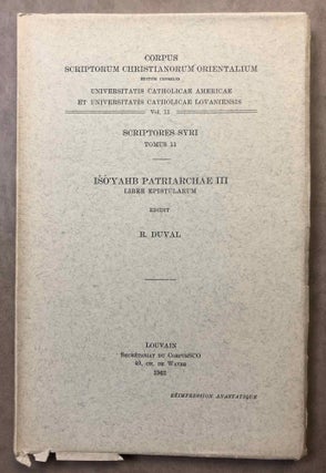 Iso'Yahb patriarchae III. Liber epistularum. 2 volumes (complete set)[newline]M6393-01.jpg