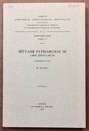 Iso'Yahb patriarchae III. Liber epistularum. 2 volumes (complete set)[newline]M6393-05.jpg