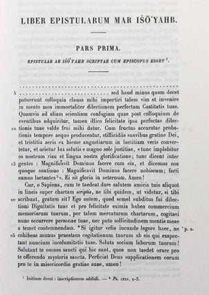 Iso'Yahb patriarchae III. Liber epistularum. 2 volumes (complete set)[newline]M6393-09.jpg